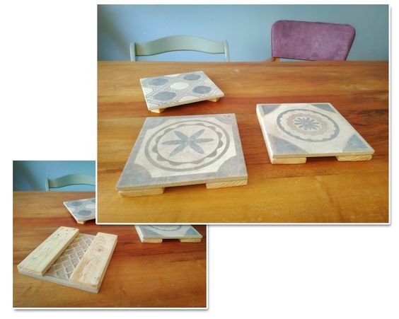 diy sous plat carreau