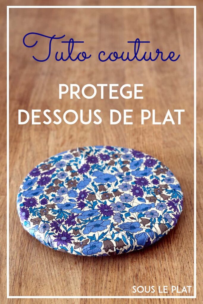 tuto couture protège dessous de plat